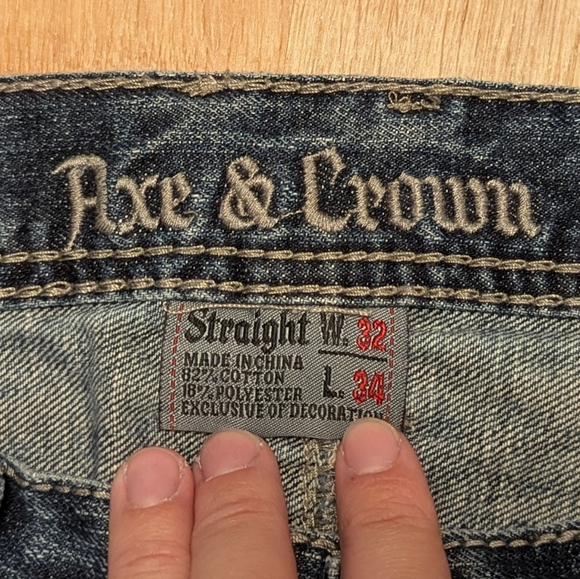 Men's Relaxed Fit Jeans - Blue - Picture 4 of 7